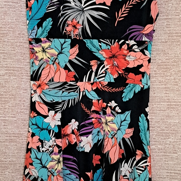 NY Collection Black Floral Sleeveless Dress Women's Size L *Read* - Picture 2 of 6